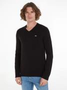 NU 20% KORTING: TOMMY JEANS Sweatshirt TJM SLIM V NECK ESSNTL SWEATER