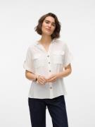 NU 20% KORTING: Vero Moda Overhemdblouse VMBUMPY S/S SHIRT WVN GA NOOS