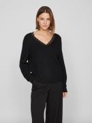 NU 20% KORTING: Vila Trui met V-hals VILOU REV V-NECK L/S LACE KNIT TO...