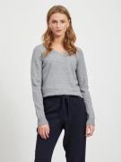 NU 20% KORTING: Vila Trui met V-hals VIRIL V-NECK L/S KNIT TOP - NOOS