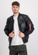 NU 20% KORTING: Alpha Industries Leren jack Alpha Industries Men - Lea...