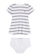 NU 20% KORTING: Tommy Hilfiger Mini-jurk BABY STRIPED RIB DRESS S/S (2...