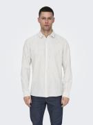 ONLY & SONS Overhemd met korte mouwen ONSCAIDEN LS STRIPE LINEN SHIRT ...