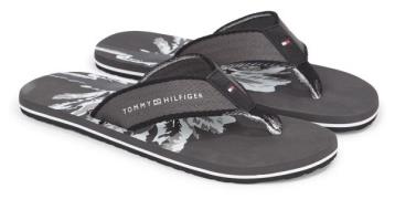 Tommy Hilfiger Teenslippers HILFIGER PALM PRINT BEACH SANDAL