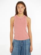 Tommy Hilfiger Shirt met ronde hals MUTED GMD SLIM RIB TANK