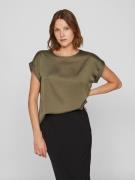 NU 20% KORTING: Vila Shirt met korte mouwen VIELLETTE S/S SATIN TOP - ...