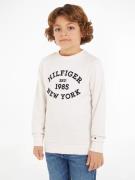 NU 20% KORTING: Tommy Hilfiger Sweatshirt MONOTYPE FLOCK REG SWEATSHIR...