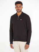 NU 20% KORTING: TOMMY JEANS Sweatshirt TJM REG BADGE 1/4 ZIP EXT