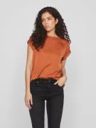 NU 20% KORTING: Vila Shirt met korte mouwen VIELLETTE S/S SATIN TOP - ...