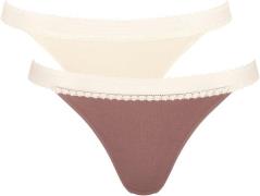 NU 20% KORTING: Sloggi Slip GO Ribbed R Tanga C2P (Set van 2)