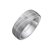 Firetti Partnerring Sieraad cadeau "LIEFDE" titanium met of zonder zir...