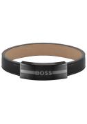 NU 20% KORTING: Boss Armband Sieraden roestvrij staal armbanden leren ...