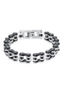 Firetti Schakelarmband Sieraad Geschenk, Biker met zirkoon (synthetisc...