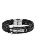 Bruno Banani Leren armband Sieraad Geschenk, Armband bijl lederen band...