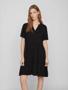 NU 20% KORTING: Vila Tuniekjurk VIPAYA V-NECK S/S DRESS - NOOS