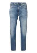 NU 20% KORTING: Boss Orange Straight jeans RE.MAINE BO met lederen bos...