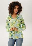 Aniston CASUAL Blouse zonder sluiting met harmonieuze bloemenprint