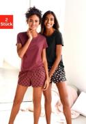 NU 20% KORTING: Vivance Dreams Shortama met sterrenprint (4-delig, Set...