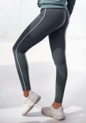 H.I.S Legging met wit contrasterend paspel