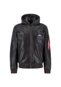 NU 20% KORTING: Alpha Industries Leren jack Alpha Industries Men - Lea...