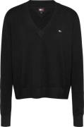 TOMMY JEANS Gebreide trui TJW ESSENTIAL VNECK SWEATER EXT