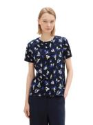 NU 20% KORTING: Tom Tailor Denim Shirt met ronde hals met print all-ov...