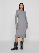 Vila Gebreide jurk VIRIL CREW NECK L/S MIDI DRESS - NOOS