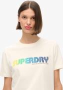 Superdry Shirt met korte mouwen RAINBOW LOGO RELAXED T SHIRT