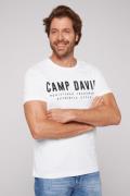 NU 20% KORTING: CAMP DAVID T-shirt met logoprint voor