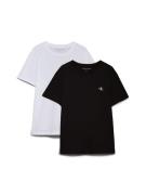 Calvin Klein T-shirt 2 PACK MONOLOGO met kleine logoprint op borsthoog...