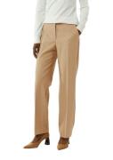 Comma Pantalon met vouw met riemlussen