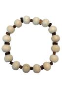 Firetti Armband Wooden Beads met zirkoon (synthetisch)