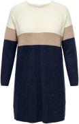 ONLY CARMAKOMA Gebreide jurk CARLAURA L/S ABK DRESS KNT