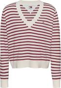 TOMMY JEANS Gebreide trui TJW ESSENTIAL VNECK SWEATER EXT