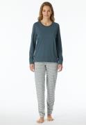 Schiesser Pyjama "Casual Essentials" met gestreepte broek (2-delig)