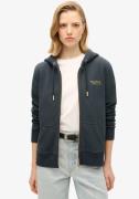 NU 20% KORTING: Superdry Capuchonsweatvest ESSENTIAL LOGO ZIP HOODIE