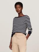 NU 20% KORTING: Tommy Hilfiger Gebreide trui CO JERSEY STITCH BOAT-NK ...