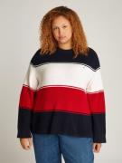 NU 20% KORTING: Tommy Hilfiger Curve Trui met ronde hals CRV CO CARDI ...