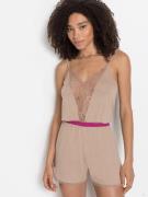 NU 20% KORTING: Lascana Korte jumpsuit met mooie kantdetails (set)