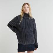 G-Star RAW Gebreide trui Loose Overdyed Turtle Knit wmn