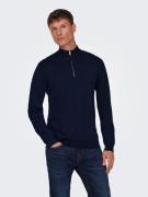 ONLY & SONS Gebreide trui ONSWYLER LIFE REG 14 HALF ZIP KNIT NOOS