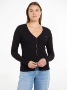 NU 20% KORTING: TOMMY JEANS Vest TJW TECH RIB CARDIGAN