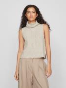 NU 20% KORTING: Vila Slip-over VIBELUNA HIGH NECK S/L KNIT VEST-NOOS