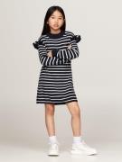 Tommy Hilfiger Gebreide jurk RUFFLE SKATER DRESS LS