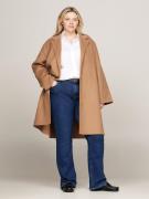 Tommy Hilfiger Curve Korte jas CRV REG DF WOOL BELTED COAT