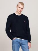 NU 20% KORTING: TOMMY JEANS Sweatshirt TJM SLIM CABLE KNIT CNECK