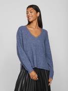 Vila Trui met V-hals VIBELUNA V-NECK REV L/S KNIT TOP - NOOS