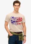 Superdry Shirt met ronde hals FLOCKED FADE GRAPHIC T SHIRT