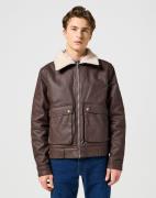 NU 20% KORTING: Wrangler Leren jack WRANGLER AVIATOR