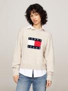 NU 20% KORTING: TOMMY JEANS Gebreide trui TJW MELANGE FLAG SWEATER EXT